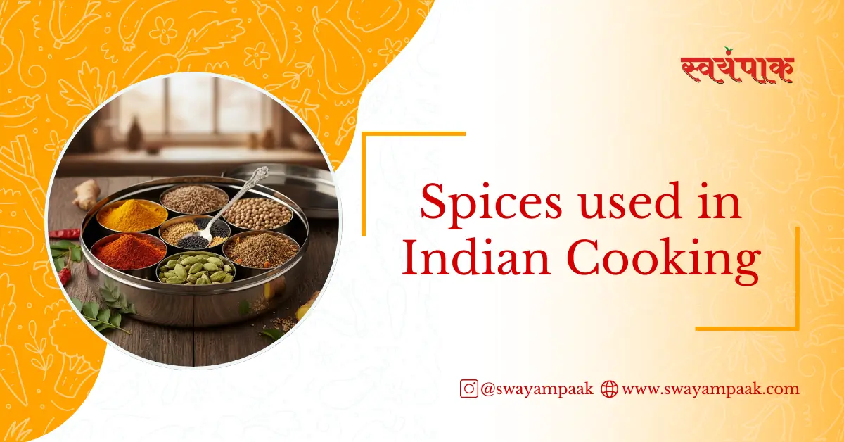 Spices used in Indian cooking