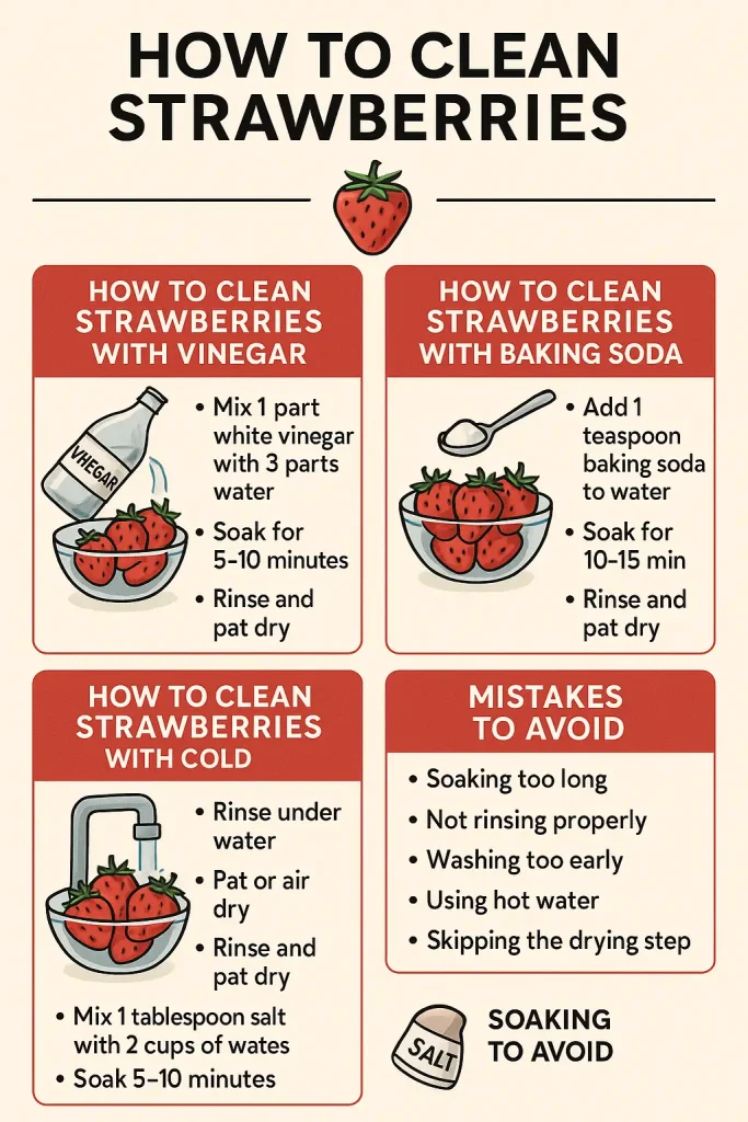 How to clean strawberries at home?